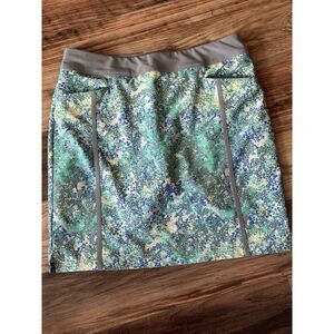 Adidas Ladies Sz Small Green, Gray &‎ Royal Blue Pull on Stretch Golf Skort